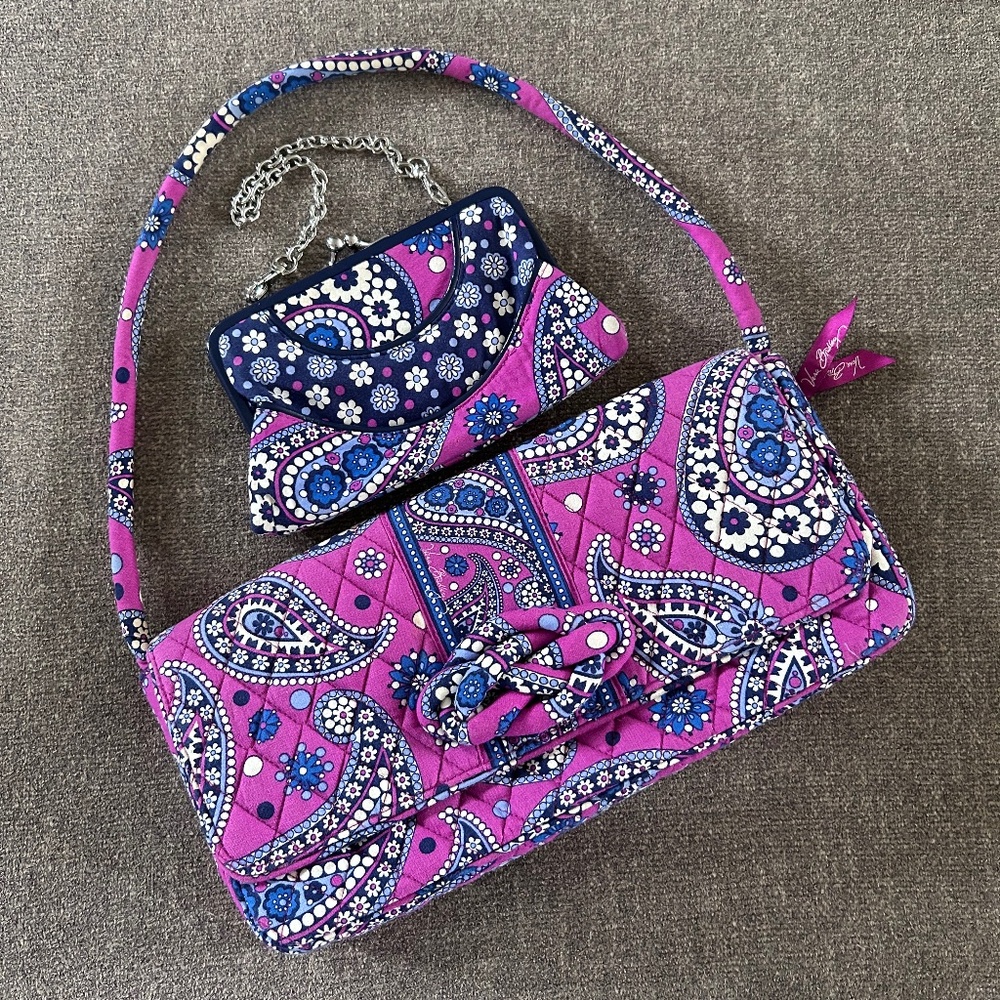 🍒Floral Paisley Set of 2 Vera Bradley Purses